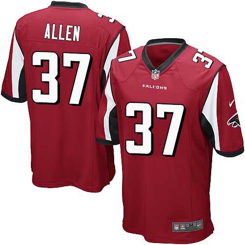 Youth Nike Atlanta Falcons #37 Ricardo Allen Red Team Color Stitched NFL Elite Jersey