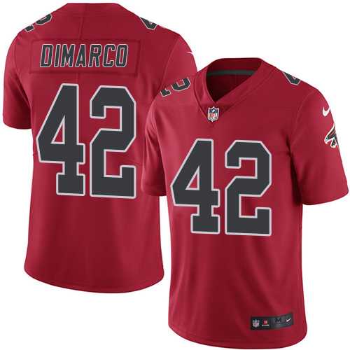 Youth Nike Atlanta Falcons #42 Patrick DiMarco Red Stitched NFL Limited Rush Jersey