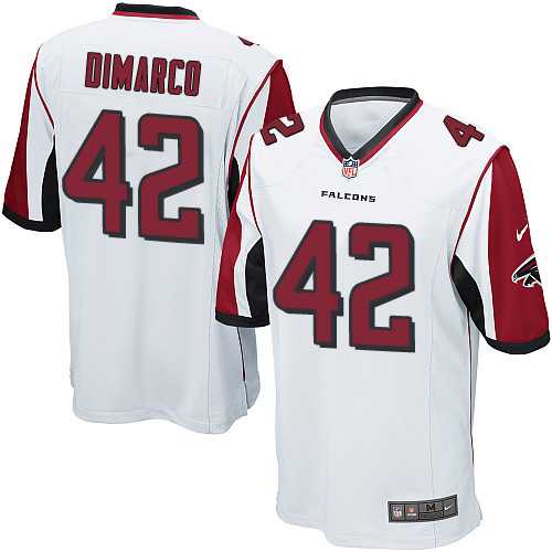 Youth Nike Atlanta Falcons #42 Patrick DiMarco White Stitched NFL Elite Jersey