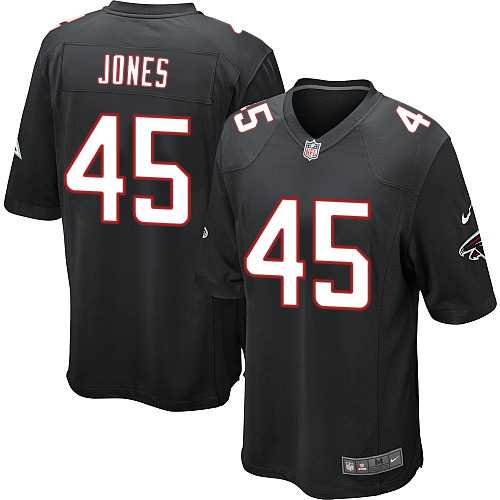 Youth Nike Atlanta Falcons #45 Deion Jones Black Alternate Stitched NFL Elite Jersey