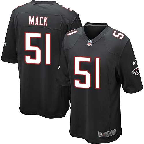 Youth Nike Atlanta Falcons #51 Alex Mack Black Alternate Stitched NFL Elite Jersey