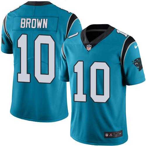 Youth Nike Carolina Panthers #10 Corey Brown Blue Stitched NFL Limited Rush Jersey