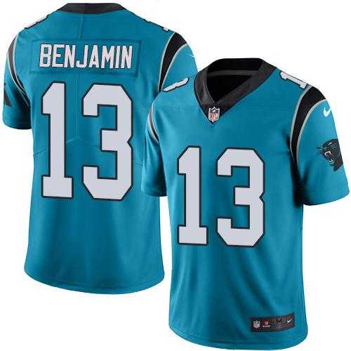 Youth Nike Carolina Panthers #13 Kelvin Benjamin Blue Stitched NFL Limited Rush Jersey