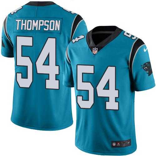 Youth Nike Carolina Panthers #54 Shaq Thompson Blue Stitched NFL Limited Rush Jersey