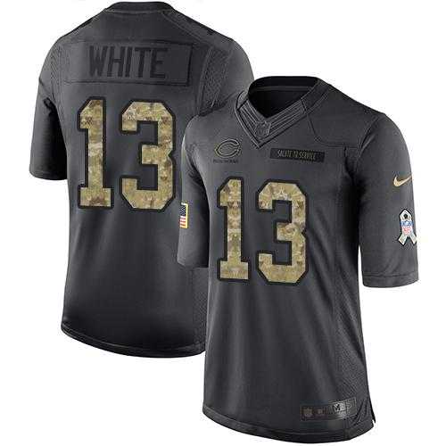 Youth Nike Chicago Bears #13 Kevin White Anthracite Stitched NFL Limited 2016 Salute to Service Jersey