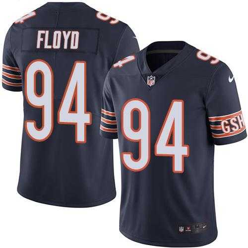 Youth Nike Chicago Bears #94 Leonard Floyd Navy Blue Stitched NFL Limited Rush Jersey