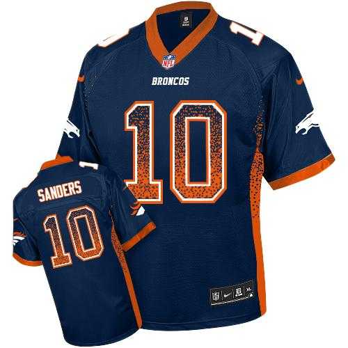 Youth Nike Denver Broncos #10 Emmanuel Sanders Blue Alternate Stitched NFL Elite Drift Fashion Jersey