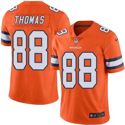 Youth Nike Denver Broncos #88 Demaryius Thomas Orange Stitched NFL Limited Rush Jersey