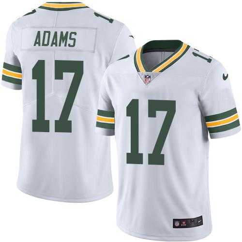 Youth Nike Green Bay Packers #17 Davante Adams White Stitched NFL Limited Rush Jersey