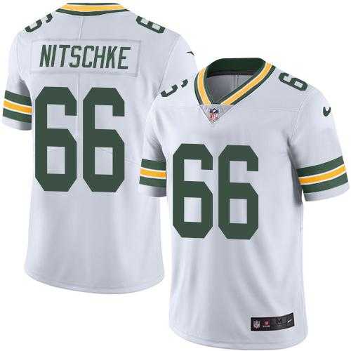 Youth Nike Green Bay Packers #66 Ray Nitschke White Stitched NFL Limited Rush Jersey