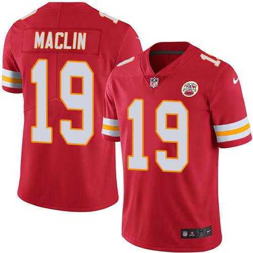Youth Nike Kansas City Chiefs #19 Jeremy Maclin Red Stitched NFL Limited Rush Jersey