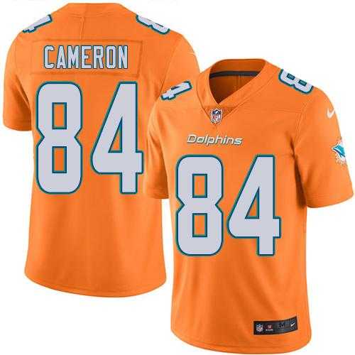 Youth Nike Miami Dolphins #84 Jordan Cameron Orange Stitched NFL Limited Rush Jersey