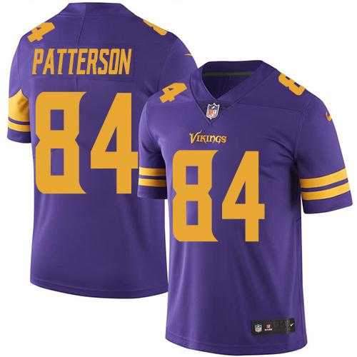 Youth Nike Minnesota Vikings #84 Cordarrelle Patterson Purple Stitched NFL Limited Rush Jersey