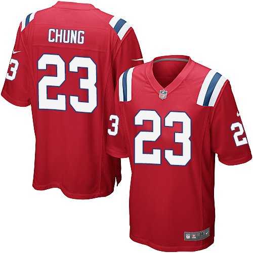 Youth Nike New England Patriots #23 Patrick Chung Red Alternate Stitched NFL NFL Elite Jersey