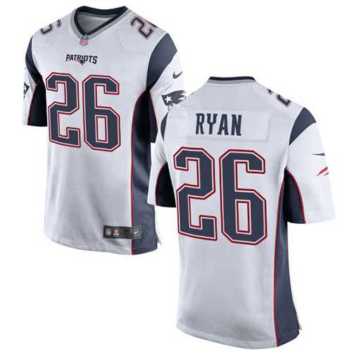Youth Nike New England Patriots #26 Logan Ryan White Stitched NFL New Elite Jersey
