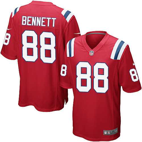 Youth Nike New England Patriots #88 Martellus Bennett Red Alternate Stitched NFL Elite Jersey