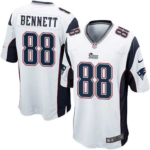 Youth Nike New England Patriots #88 Martellus Bennett White Stitched NFL New Elite Jersey