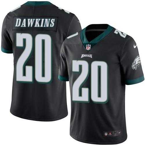 Youth Nike Philadelphia Eagles #20 Brian Dawkins Black Stitched NFL Limited Rush Jersey