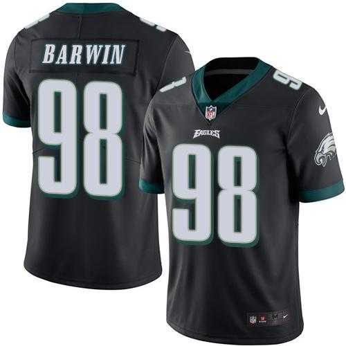 Youth Nike Philadelphia Eagles #98 Connor Barwin Black Stitched NFL Limited Rush Jersey