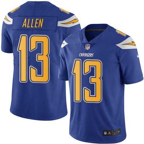 Youth Nike San Diego Chargers #13 Keenan Allen Electric Blue Stitched NFL Limited Rush Jersey