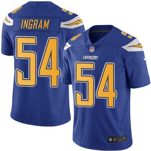 Youth Nike San Diego Chargers #54 Melvin Ingram Electric Blue Stitched NFL Limited Rush Jersey