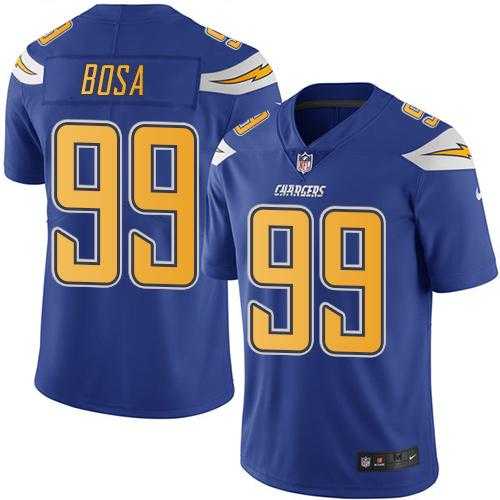 Youth Nike San Diego Chargers #99 Joey Bosa Electric Blue Stitched NFL Limited Rush Jersey