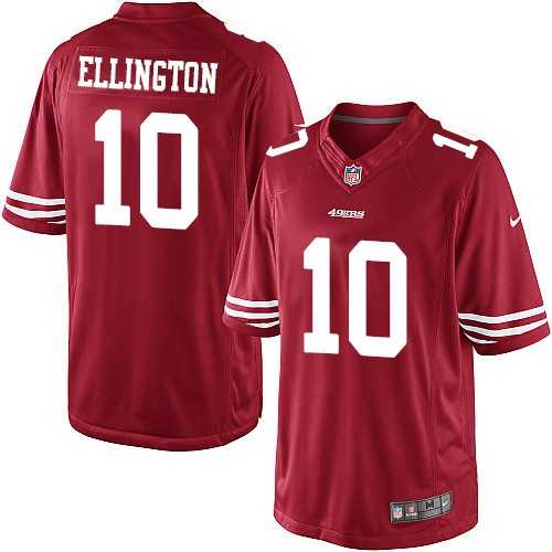 Youth Nike San Francisco 49ers #10 Bruce Ellington Elite Red Team Color NFL Jersey