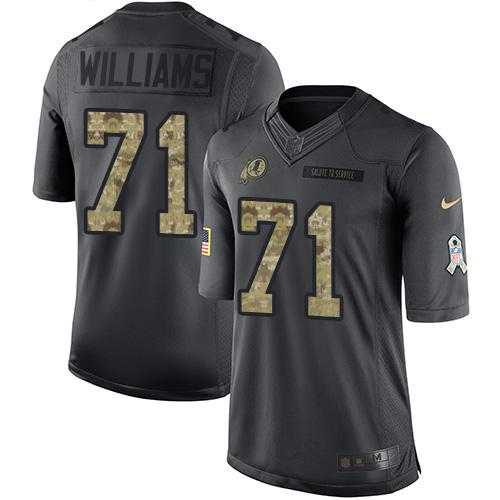 Youth Nike Washington Redskins #71 Trent Williams Anthracite Stitched NFL Limited 2016 Salute to Service Jersey