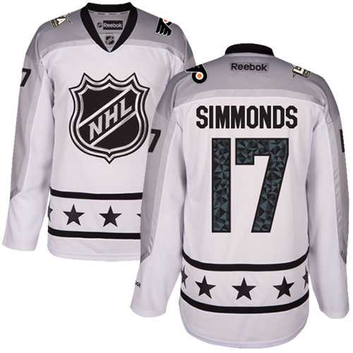 Youth Philadelphia Flyers #17 Wayne Simmonds White 2017 All-Star Metropolitan Division Stitched NHL Jersey