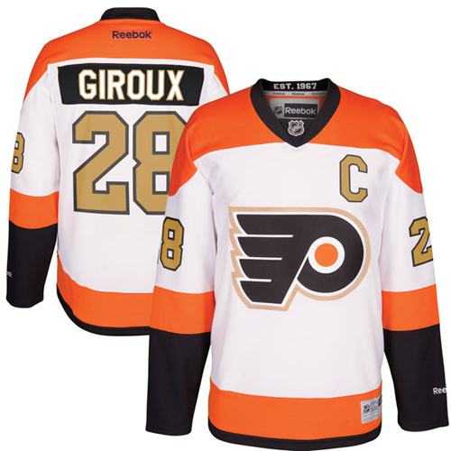 Youth Philadelphia Flyers #28 Claude Giroux White 3rd Stitched NHL Jersey