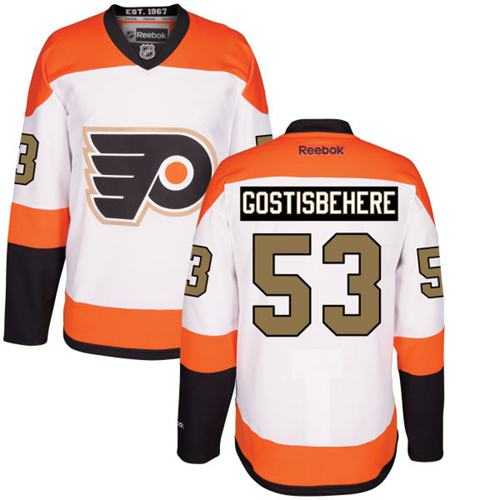 Youth Philadelphia Flyers #53 Shayne Gostisbehere White 3rd Stitched NHL Jersey