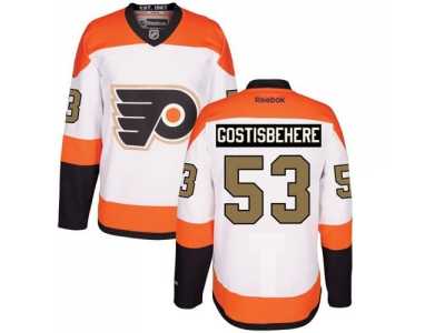 Youth Philadelphia Flyers #53 Shayne Gostisbehere White 3rd Stitched NHL Jersey