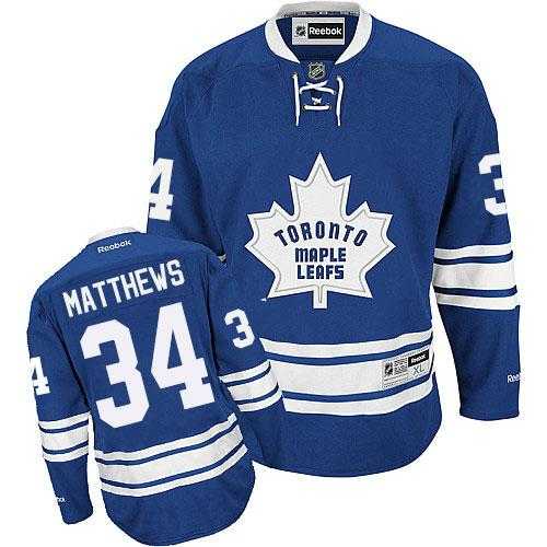 Youth Toronto Maple Leafs #34 Auston Matthews Blue Alternate Stitched NHL Jersey