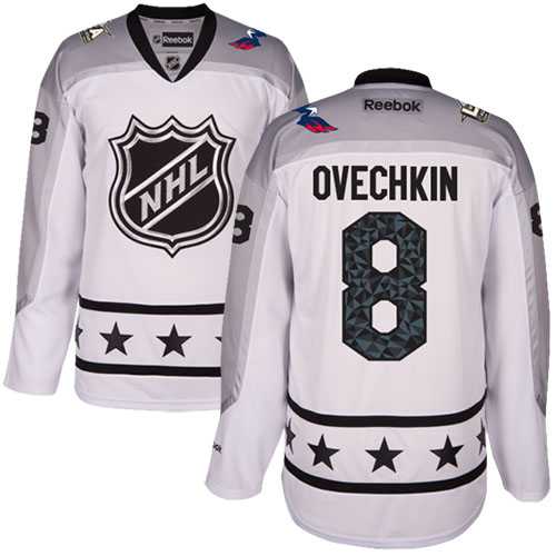 Youth Washington Capitals #8 Alex Ovechkin White 2017 All-Star Metropolitan Division Stitched NHL Jersey