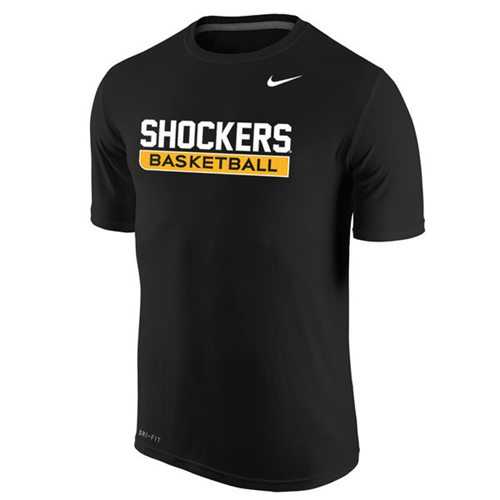 Wichita State Shockers Nike Basketball Legend Practice Performance T-Shirt Black