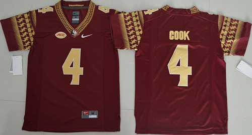 Florida State Seminoles #4 Dalvin Cook Red Stitched Youth NCAA Jersey