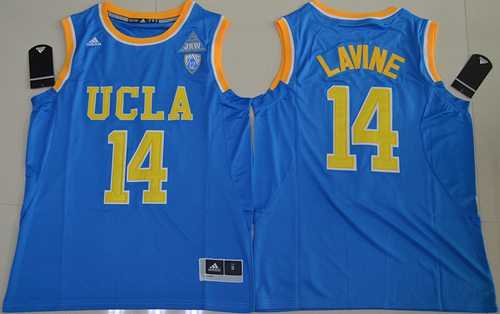 UCLA Bruins #14 Zach LaVine Blue Basketball Stitched NCAA Jersey