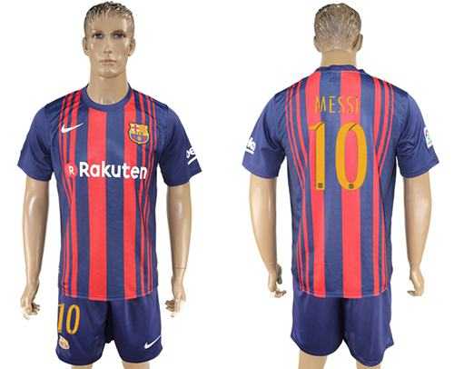 Barcelona #10 Messi Home Soccer Club Jersey