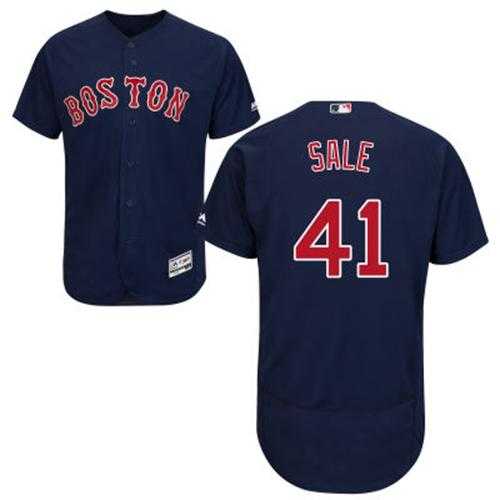 Boston Red Sox #41 Chris Sale Navy Blue Flexbase Authentic Collection Stitched MLB Jersey