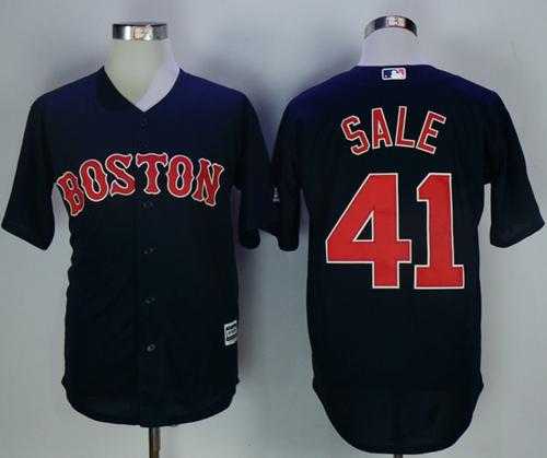 Boston Red Sox #41 Chris Sale Navy Blue New Cool Base Stitched MLB Jersey