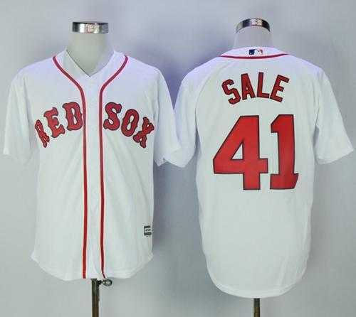 Boston Red Sox #41 Chris Sale White New Cool Base Stitched MLB Jersey