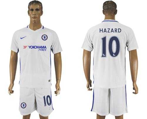Chelsea #10 Hazard Away Soccer Club Jersey