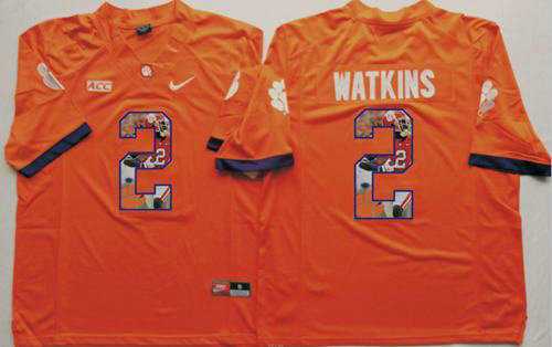 Clemson Tigers #2 Sammy Watkins Orange Player Fashion Stitched NCAA Jersey