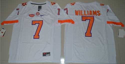 Clemson Tigers #7 Mike Williams White Limited Stitched NCAA Jersey
