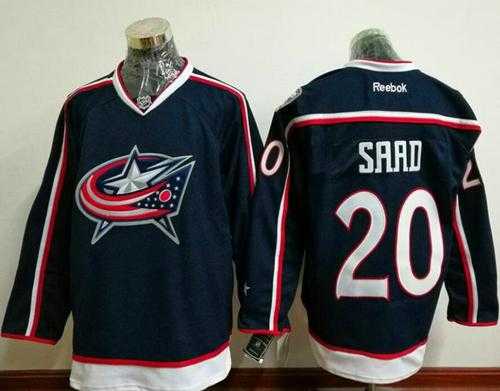 Columbus Blue Jackets #20 Brandon Saad Navy Blue Home Stitched NHL Jersey
