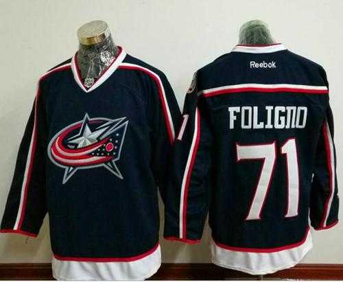 Columbus Blue Jackets #71 Nick Foligno Navy Blue Home Stitched NHL Jersey Columbus Blue Jackets #71 Nick Foligno Navy Blue Home Stitched NHL Jersey