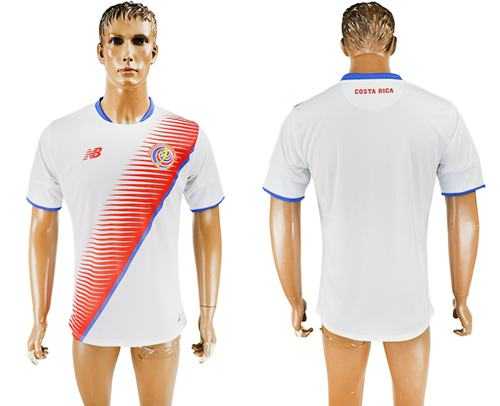 Costa Rica Blank Away Soccer Country Jersey