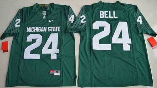 Michigan State Spartans #24 Le'Veon Bell Green Limited Stitched NCAA Jersey