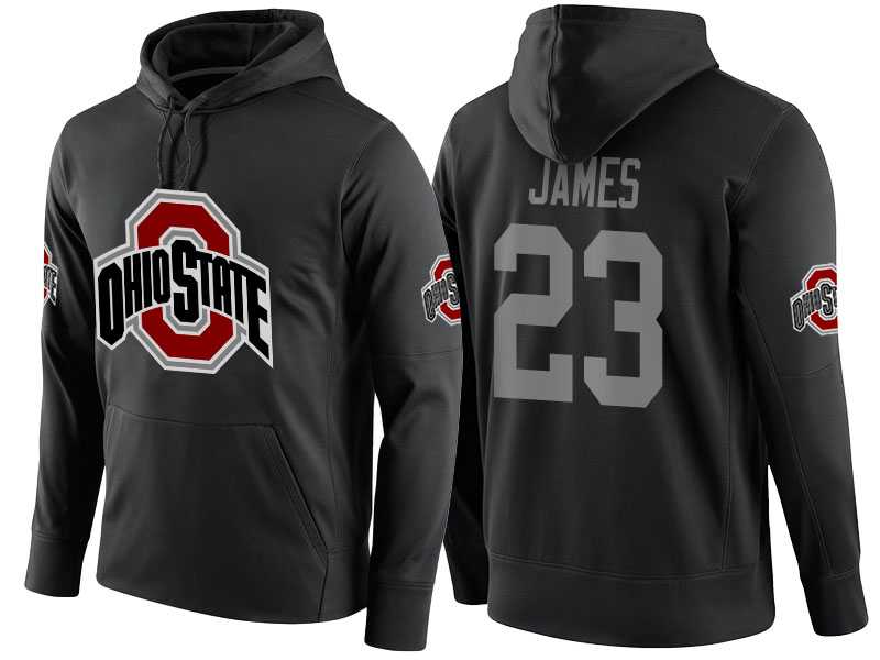 NCAA Ohio State Buckeyes #23 Lebron James Black Playoff Bound Vital College Football Pullover Hoodie