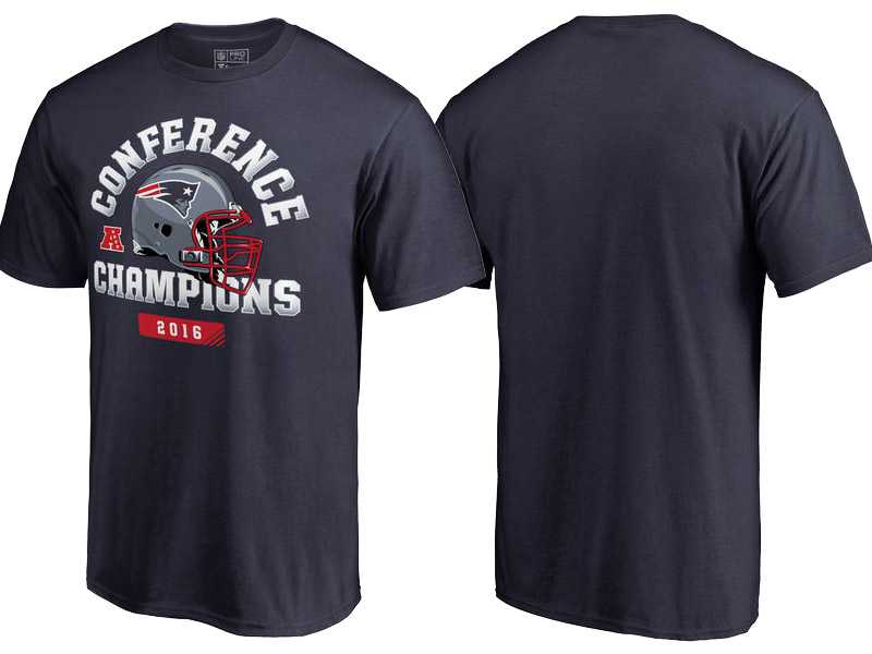New England Patriots Navy 2016 AFC Conference Champions Bubble Screen T-Shirt